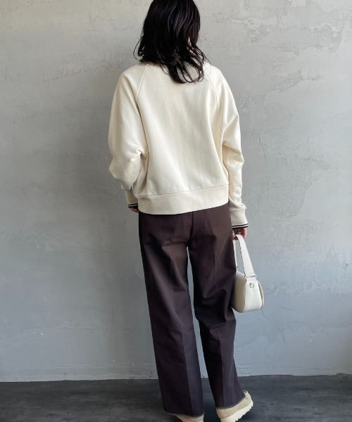 FRED PERRY（フレッドペリー）の「[FRED PERRY/フレッドペリー] ジップスルー スウェットカーディガン（スウェット・レディース・キナリ/ブラック・10）」の10枚目の写真