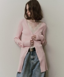 LA BELLE ETUDE | バックスリットリブカーディガン(カーディガン/ボレロ)