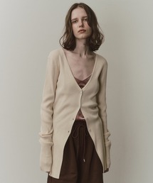 LA BELLE ETUDE | バックスリットリブカーディガン(カーディガン/ボレロ)