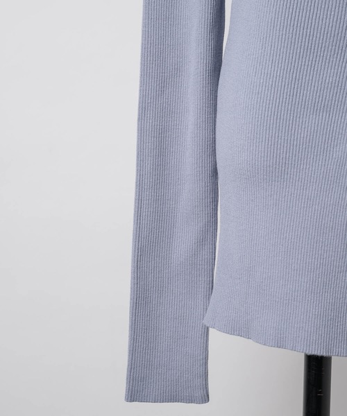 LA BELLE ETUDE(ラベルエチュード)の「バックスリットリブカーディガン(カーディガン/ボレロ・レディース・ブラック/ブルー/レッド/ブラウン/アイボリー/ピンク/ミント・FREE)」の16枚目の写真