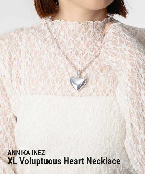 Annika Inez ヴォルプチュアス・ハート・ネックレス Large Voluptuous Heart Necklace – Annika Inez