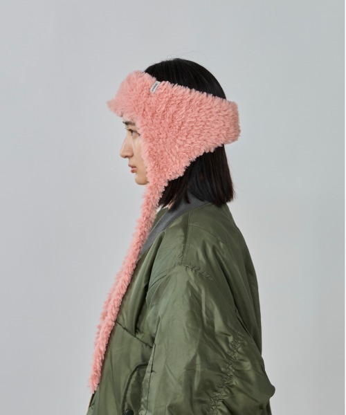 OVERRIDE（オーバーライド）の「OVERRIDE  KNIT FURRY FLAPBAND / オーバーライド（ヘアバンド・レディース・ホワイト/ピンク/ベージュ・57~59cm）」の13枚目の写真
