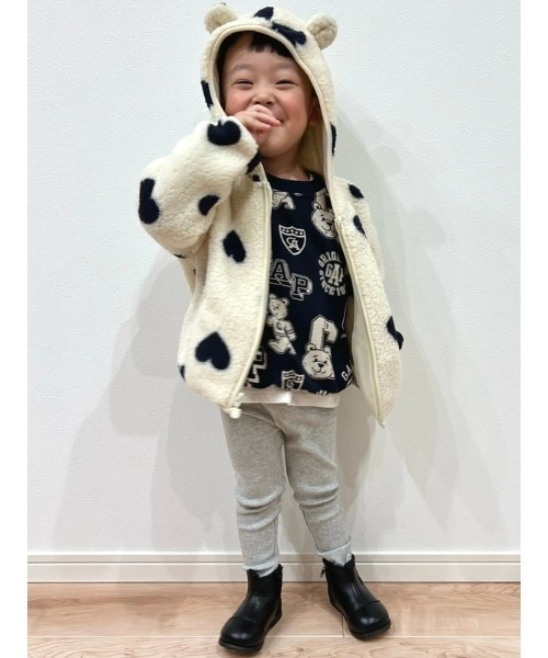 GAP(ギャップ)の「ヴィンテージソフト GAPロゴ スウェットシャツ (幼児・ベビー)(スウェット・キッズ・ベージュ/ネイビー・70cm/80cm/90cm/95cm/100cm/105cm/110cm)」の9枚目の写真