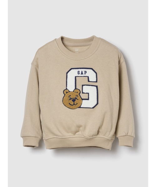 GAP(ギャップ)の「ヴィンテージソフト GAPロゴ スウェットシャツ (幼児・ベビー)(スウェット・キッズ・ベージュ/ネイビー・70cm/80cm/90cm/95cm/100cm/105cm/110cm)」の5枚目の写真