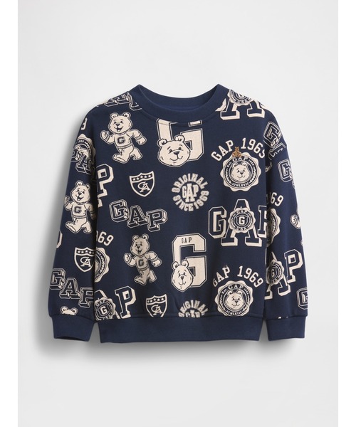 GAP(ギャップ)の「ヴィンテージソフト GAPロゴ スウェットシャツ (幼児・ベビー)(スウェット・キッズ・ベージュ/ネイビー・70cm/80cm/90cm/95cm/100cm/105cm/110cm)」の7枚目の写真