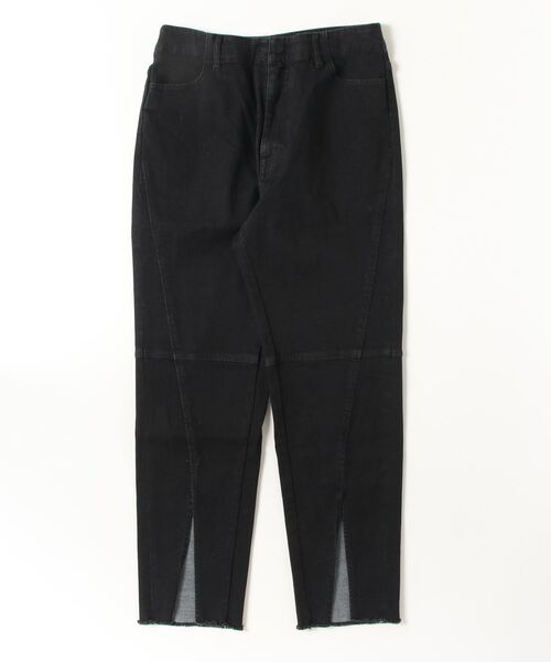 カットオフスリットデニムパンツ