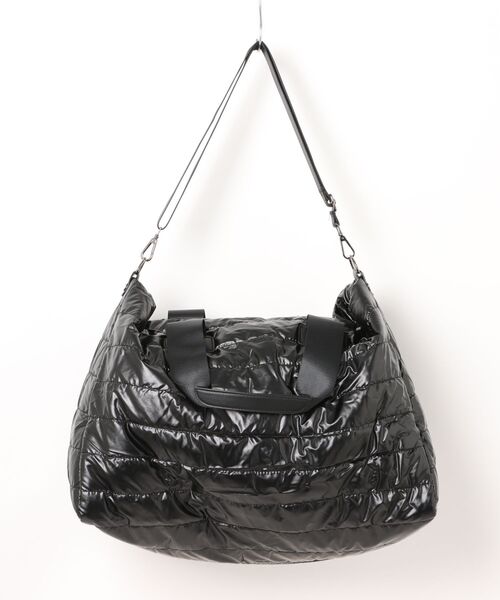 COMON+(コモンプラス)の「撥水加工で大容量35L 機内持ち込み可能 ボストンバッグ(ボストンバッグ・レディース・シルバー/ブラック/アイボリー・FREE)」の9枚目の写真