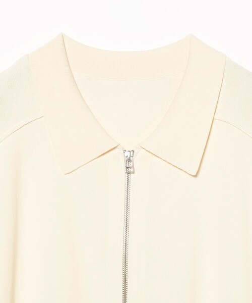 Ray BEAMS（レイビームス）の「フレンチスリーブ ジップ ポロ カーディガン（カーディガン/ボレロ・レディース・ブラック/アイボリー・ONE SIZE）」の11枚目の写真