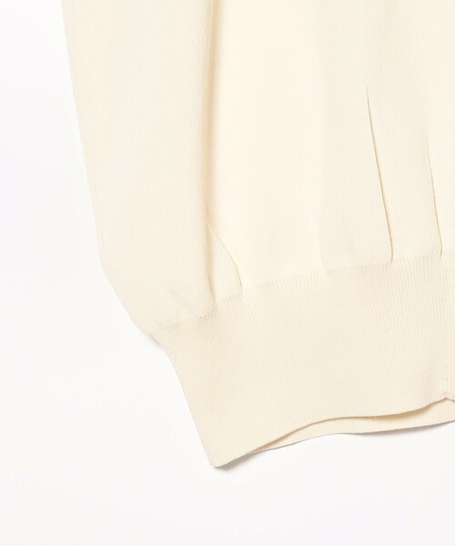 Ray BEAMS（レイビームス）の「フレンチスリーブ ジップ ポロ カーディガン（カーディガン/ボレロ・レディース・ブラック/アイボリー・ONE SIZE）」の12枚目の写真