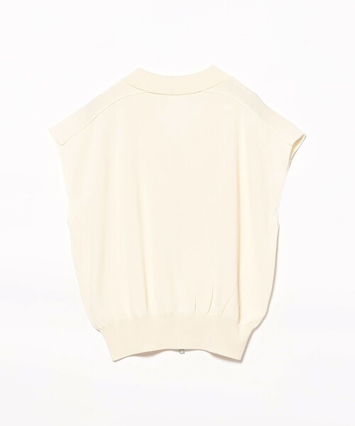 Ray BEAMS（レイビームス）の「フレンチスリーブ ジップ ポロ カーディガン（カーディガン/ボレロ・レディース・ブラック/アイボリー・ONE SIZE）」の14枚目の写真