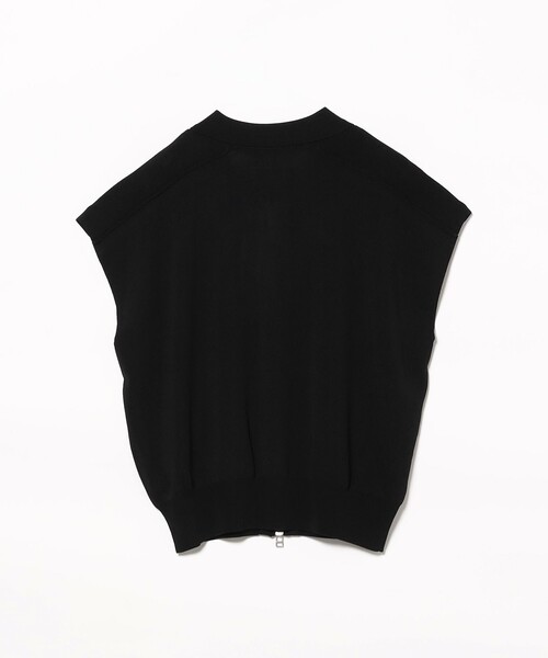 Ray BEAMS（レイビームス）の「フレンチスリーブ ジップ ポロ カーディガン（カーディガン/ボレロ・レディース・ブラック/アイボリー・ONE SIZE）」の17枚目の写真