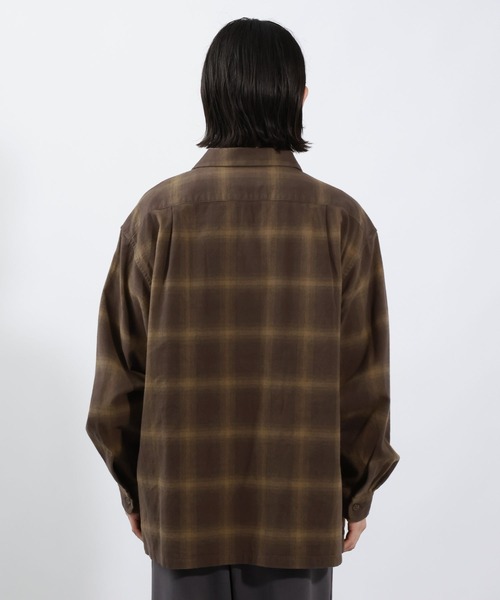 ペンドルトン　綿１００％　長袖シャツ　チェック柄　ブラウン　美品 ペンドルトン 綿100％ 長袖シャツ ブラウン チェック柄 美品