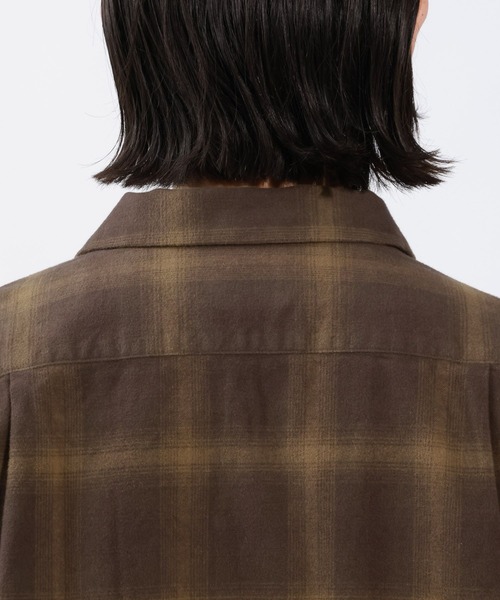 PENDLETON（ペンドルトン）の「【PENDLETON(ペンドルトン)】別注オープンカラーチェックシャツ（シャツ/ブラウス・メンズ・ブラウン/ブルー・MEDIUM/LARGE）」の8枚目の写真