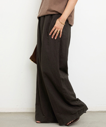 Deuxieme Classe スラックス 茶系(総柄) 0204124N0107 Deuxieme Classe｜ドゥーズィエムクラスのパンツ（ブラウン/茶色