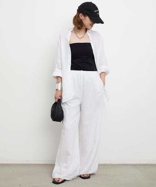 Cotton Linen Relax パンツ（その他パンツ）｜Deuxieme Classe