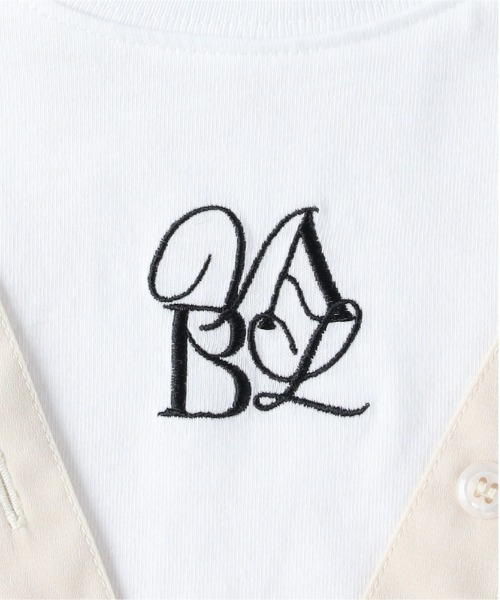 Right-on（ライトオン）の「【VIVIAN BLUE】オフショルダー風ドッキングシャツ（その他トップス・キッズ・ホワイト/レンガ/ブルー・130/140/150/160）」の10枚目の写真