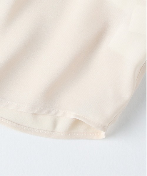 Right-on（ライトオン）の「【VIVIAN BLUE】オフショルダー風ドッキングシャツ（その他トップス・キッズ・ホワイト/レンガ/ブルー・130/140/150/160）」の5枚目の写真