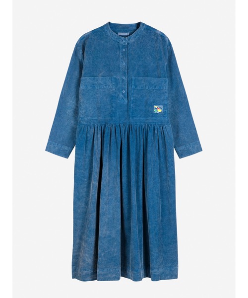 BOBO CHOSES（ボボショーズ）の「Blue corduroy relaxed dress（ワンピース・レディース・ブルー・S/M/XL/L/XS）」の2枚目の写真