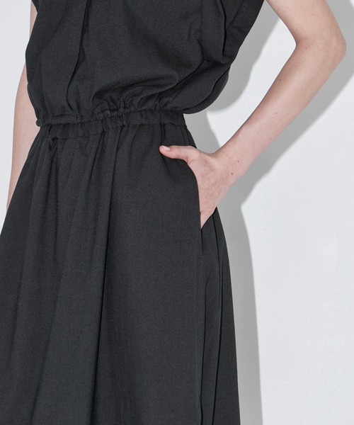THE TOKYO(ザトウキョウ)の「【THE TOKYO/ザトウキョウ】Waist Gather Flare Skirt/ウエストギャザーフレアスカート/SET UP(セットアップ)(スカート・レディース・ライトベージュ/チャコールグレー・38/36)」の8枚目の写真