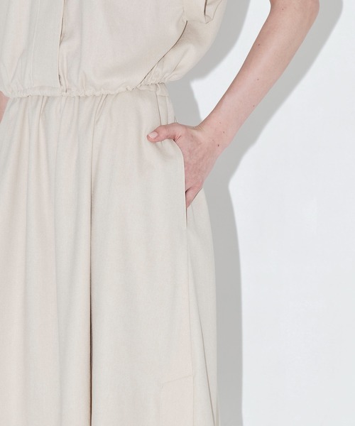 THE TOKYO(ザトウキョウ)の「【THE TOKYO/ザトウキョウ】Waist Gather Flare Skirt/ウエストギャザーフレアスカート/SET UP(セットアップ)(スカート・レディース・ライトベージュ/チャコールグレー・38/36)」の5枚目の写真