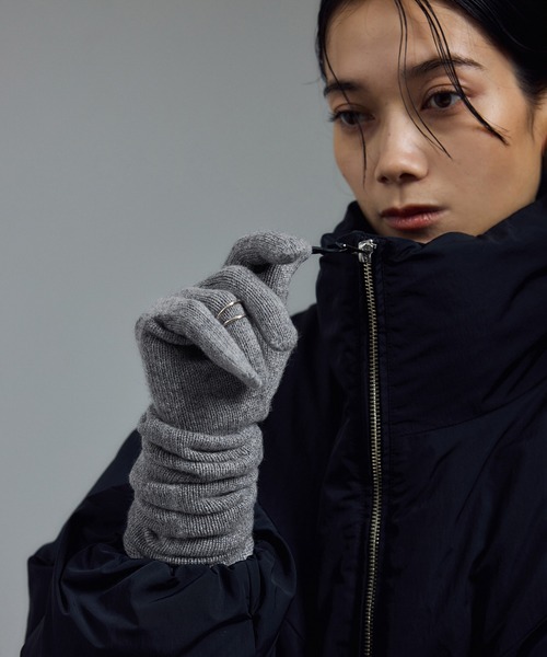 William Brunton】2ply ロンググローブ カールトップ（手袋）｜WILLIAM