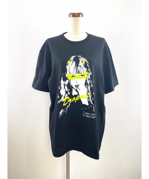 WORLD WIDE LOVE!（ワールドワイドラブ）の「イリナ　BIG TEE（Tシャツ/カットソー・レディース・ラベンダー/ブラック/オフホワイト・1）」の2枚目の写真