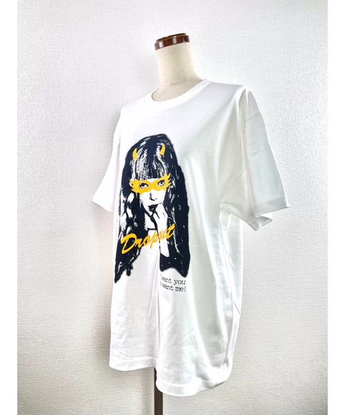 WORLD WIDE LOVE!（ワールドワイドラブ）の「イリナ　BIG TEE（Tシャツ/カットソー・レディース・ラベンダー/ブラック/オフホワイト・1）」の4枚目の写真