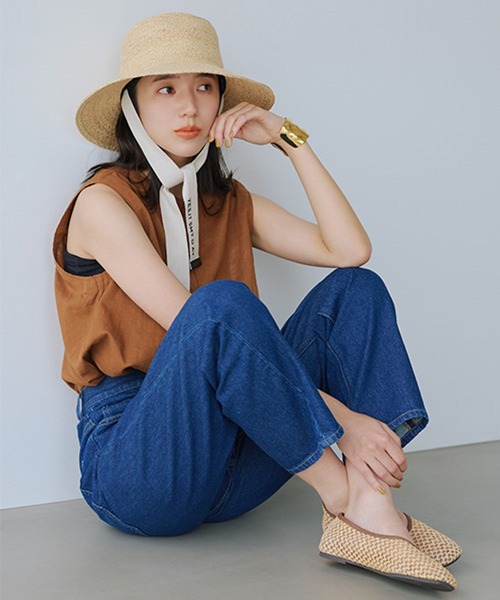 studio CLIP(スタディオクリップ)の「コットンリネンシアーノースリーブブラウス(シャツ/ブラウス・レディース・キャメル/ネイビー/カーキ・FREE)」の5枚目の写真