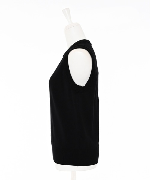 Narcissus（ナルシス）の「カットノースリニットトップス　（タンクトップ・レディース・ブルー/ブラック・FREE）」の12枚目の写真