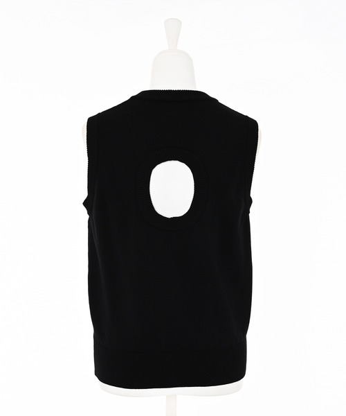 Narcissus（ナルシス）の「カットノースリニットトップス　（タンクトップ・レディース・ブルー/ブラック・FREE）」の13枚目の写真