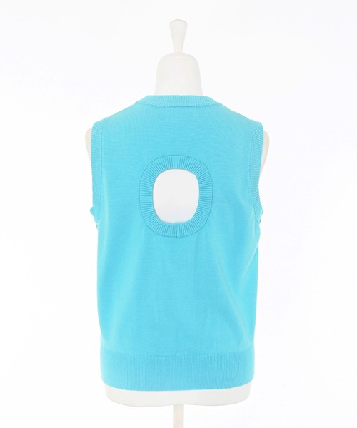 Narcissus（ナルシス）の「カットノースリニットトップス　（タンクトップ・レディース・ブルー/ブラック・FREE）」の15枚目の写真