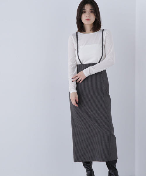 ◇ストラップ付ナロースカート