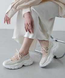 SENSE OF PLACE by URBAN RESEARCH（センスオブプレイスバイアーバンリサーチ）の「【お気に入り6万人突破/S~XLサイズ/厚底】レースアップバレエスニーカーレースアップバレエスニーカー（スニーカー）」