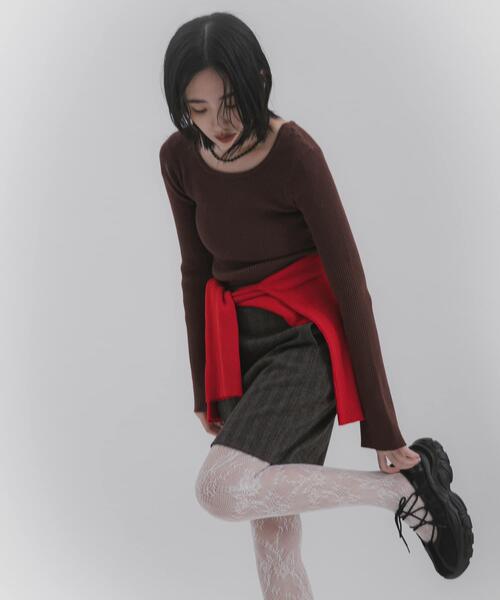 SENSE OF PLACE by URBAN RESEARCH（センスオブプレイスバイアーバンリサーチ）の「【お気に入り6万人突破/S~XLサイズ/厚底】レースアップバレエスニーカーレースアップバレエスニーカー（スニーカー・レディース・ブラウン/ブラック/グレー/アイボリー・SMALL/MEDIUM/LARGE/X-LARGE）」の9枚目の写真