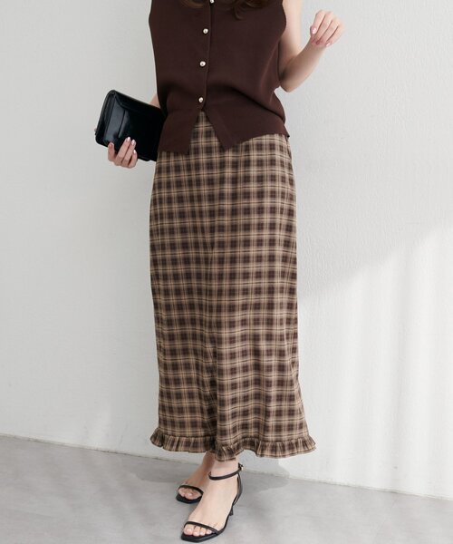 natural couture（ナチュラルクチュール）の「【WEB限定】裾フリルチェック柄スカート（スカート・レディース・その他3/その他2/その他1/その他4・FREE）」の13枚目の写真