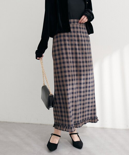 natural couture（ナチュラルクチュール）の「【WEB限定】裾フリルチェック柄スカート（スカート・レディース・その他3/その他2/その他1/その他4・FREE）」の18枚目の写真