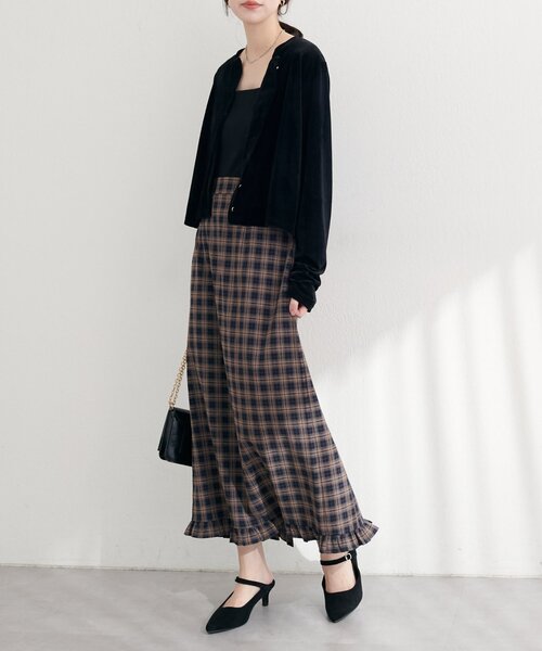 natural couture（ナチュラルクチュール）の「【WEB限定】裾フリルチェック柄スカート（スカート・レディース・その他3/その他2/その他1/その他4・FREE）」の20枚目の写真