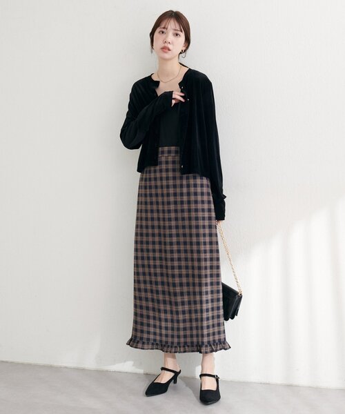 natural couture（ナチュラルクチュール）の「【WEB限定】裾フリルチェック柄スカート（スカート・レディース・その他3/その他2/その他1/その他4・FREE）」の21枚目の写真