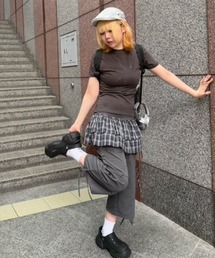 Never mind the XU / Chikashitsu+ | 【Nerd out XU】ribbon string shorts / 【ナードアウトエックスユー】リボンストリングワイドハーフパンツ(カーゴパンツ)