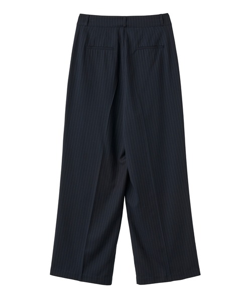 GENERAL IDEA（ジェネラルアイデア）の「GENERAL IDEA/ジェネラルアイディア pin stripe wide slacks スラックス（スラックス・レディース・チャコール/ネイビー・M/L）」の13枚目の写真