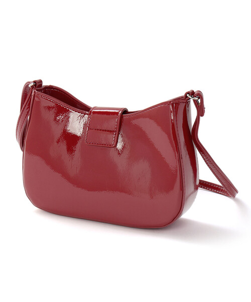 BeBe（ベベ）の「レザー調リボンフラップベルト付きショルダーバッグ（ショルダーバッグ・キッズ・ボルドー/グレー・FREE）」の4枚目の写真