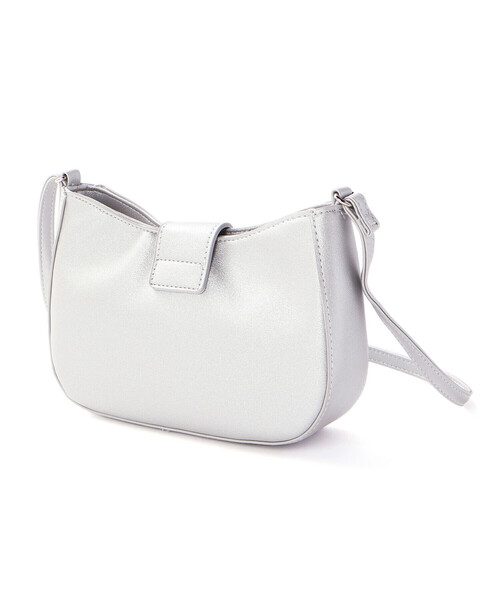 BeBe（ベベ）の「レザー調リボンフラップベルト付きショルダーバッグ（ショルダーバッグ・キッズ・ボルドー/グレー・FREE）」の6枚目の写真