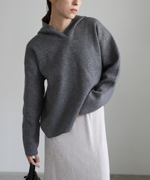 select MOCA（セレクトモカ）の「スキッパーフードニット（ニット/セーター）」