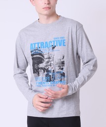 フォトプリント ロンT Tシャツ 長袖　PRIMAL POINT