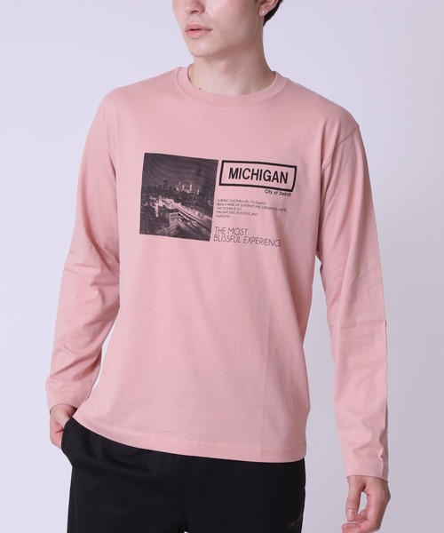ARCADE(アーケード)の「フォトプリント ロンT Tシャツ 長袖 PRIMAL POINT(Tシャツ/カットソー・メンズ・ホワイト系4/ブラック系1/ブラック系3/グレー系1/ピンク系2/ピンク系4/ホワイト系3/ブラック系2/ブラック系4/ホワイト系1/ホワイト系2/グレー系3・M/L/LL)」の11枚目の写真