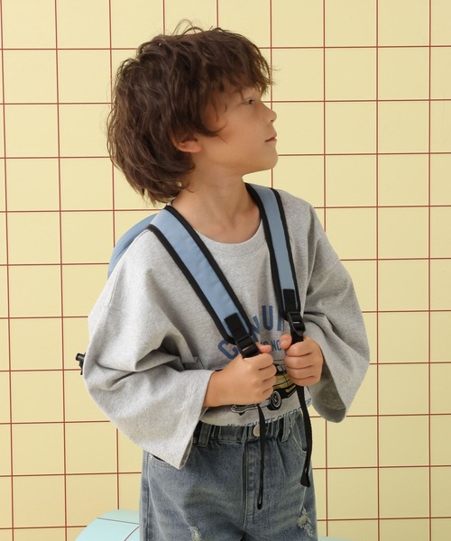 LEPSIM(レプシィム)の「【KIDS】ナイロンリュックサック 573118(バックパック/リュック・キッズ・ピンク/ライトブルー・ONE SIZE)」の5枚目の写真