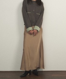 Shelly island | サテン華奢見えスカート(スカート)