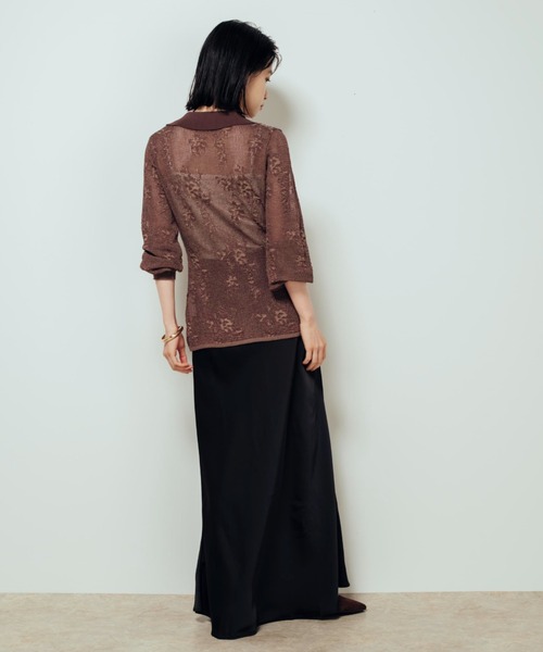 Shelly island(シェリーアイランド)の「サテン華奢見えスカート(スカート・レディース・ブラック/ブラウン/ベージュ・FREE)」の16枚目の写真