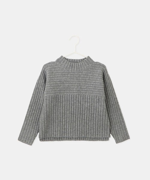 ROPE' PICNIC(ロペピクニック)の「【KIDS/キッズ】もちもちリブ切り替えニットプルオーバー/イージーケア・リンクコーデ(ニット/セーター・キッズ・レッド/サックスブルー/グレー/オフホワイト・120/130/140/150)」の13枚目の写真