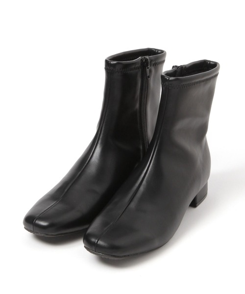 FOUND GOOD（ファウンドグッド）の「ローヒールストレッチブーツ（ブーツ・レディース・アイボリー/ブラック/ブラウン系8・XL/L/M/S）」の4枚目の写真